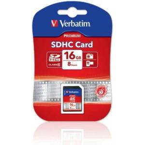 Verbatim SDHC Premium 16GB C10/U1 43962