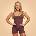 GymBeam BeastPink Дамски гащеризон Breeze Mulberry XS