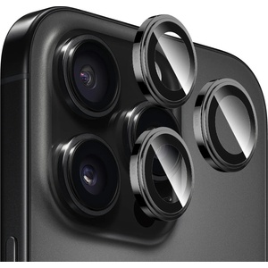 Blueo Протектор камера за iPhone 16 Pro / iPhone 16 Pro Max - оригинално стъкло от сапфирен кристал - черен титан