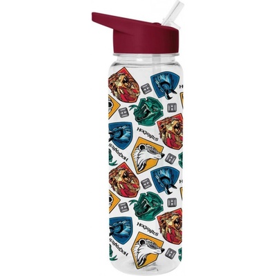 CurePink Plastová Harry Potter Koleje 540 ml