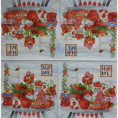 Ti flair obrúsky Jahody home 33x33cm
