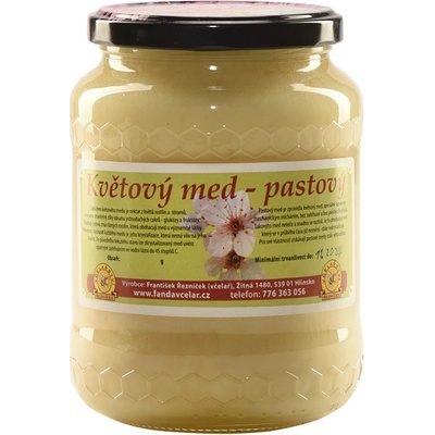 Včelařství Řezníček Med květový pastový 950 g