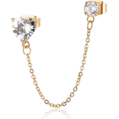 S'Agapõ luxusní dámská single náušnice Dazzly SDZ140