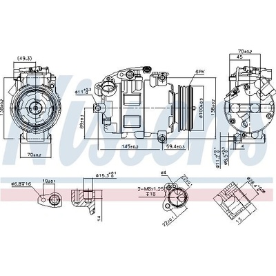 Kompresor klimatizace NISSENS 890068