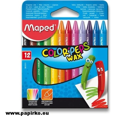 Maped Trojhranné voskovky Color´Peps Wax 12 barev – Zbozi.Blesk.cz