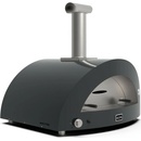 Alfa Forni Classico 2 Pizze Hybrid Schiefer Grau