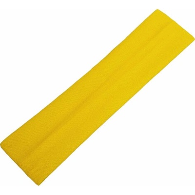 Žlutá elastická čelenka o šířce 5 cm pro dobrou náladu