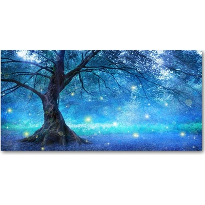 Fotoobraz na skle tajomný les 100x50 cm