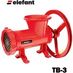 ELEFANT Ръчна чугунена месомелачка Elefant TB-3 с нож 4 остриета и решетка 6 мм (10528)
