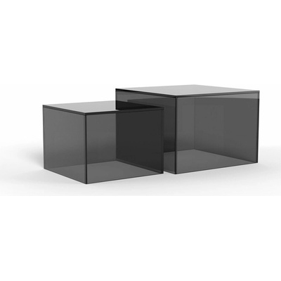 Actona Dice 50 x 50 cm sivé sklo 2 ks