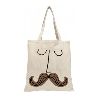 Mad Hatter Mustache Face Tote Bag Gibbs Smith