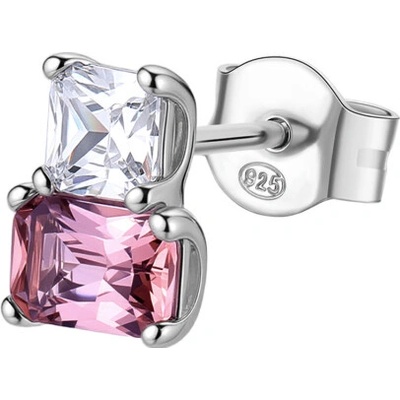 BROSWAY strieborná kusová náušnica Fancy Tender Pink BWFTP10