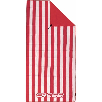 CRESSI Кърпа за бързо съхнене Cressi Microfiber Stripe червена XVA871160