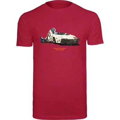 Mister Tee Тениска Weekend Wolf Tee burgundy LUB-MT1484-00606 - Черен, размер L