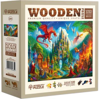 Wooden City Дървен пъзел Wooden City, 1010 части - Приказен замък (NB 0811-XL)