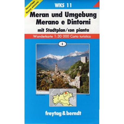 Turistická mapa F&B 11 Meran und Umgebung