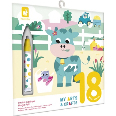 Janod My arts&crafts Mini Sametové omalovánky Farma od 18 měsíců