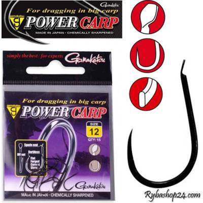 Gamakatsu Power Carp Flatted Eye BL vel.14