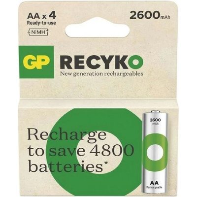 GP AA ReCyko 2600 mAh 4 ks 1032224260 – Zboží Živě