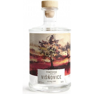 Poněšická višňovice 40% 0,5 l (holá láhev)
