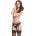 Kotek G001 Garter Belt Black-Beige L/XL