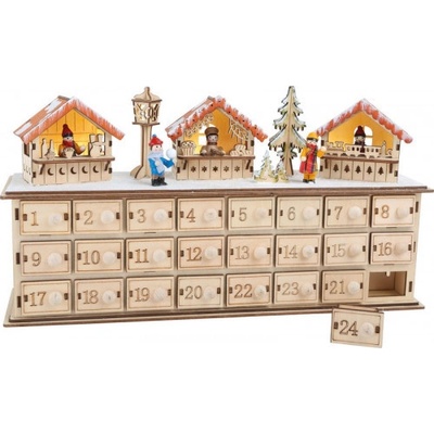Legler Drevený adventný kalendár Vianočný trh