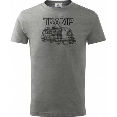 Dětské tričko Tramp retro karavan černý tisk Basic vtipné