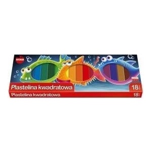 Monacor Mona Plasticine square 18 colors