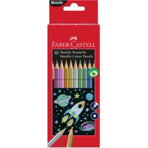 Faber-Castell Цветни моливи faber-castell Шестоъгълни шестоъгълни металически цветове 10 броя 201583 (201583)