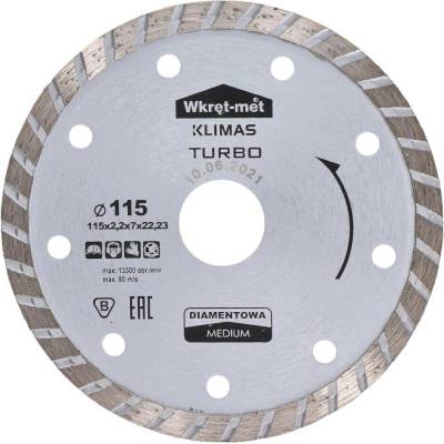 Řezný turbo diamantový kotouč - 115x2,2x22,2