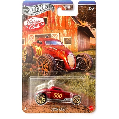 Mattel Hot Wheels Vintage Club 1968 Silver Series Sooo Fast