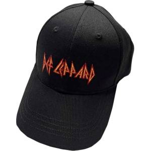 Def Leppard Text Logo Шапка с козирка Black UNI (DEFLCAP02B)