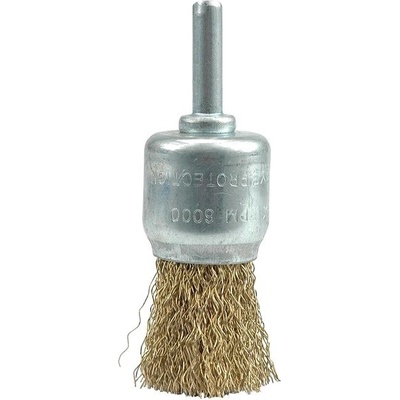 Vorel Kartáč drátěný čelní s nástavcem do vrtačky 24 mm pomosazený drát TO-06992