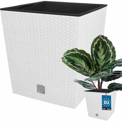Prosperplast DRTS265L Květináč RATO LOW 26,5 cm bílý
