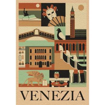 Image 1 of Clementoni - Puzzle Style in the City: Venezia - 1 000 piese