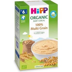 Hipp Био безмлечна инстантна каша Hipp - Многозърнеста, 200 g (30405)