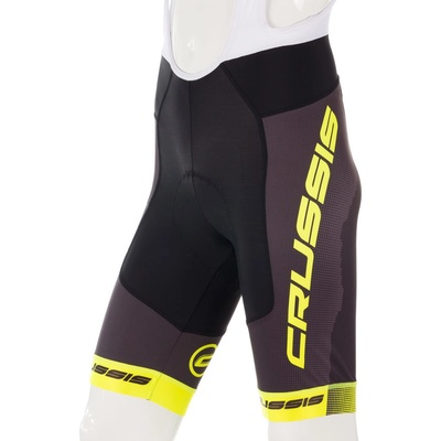 Crussis se šlemi černá/žlutá fluo