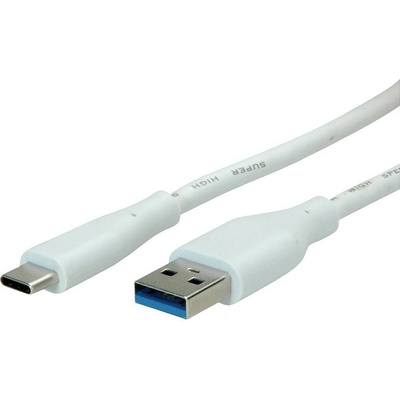 Value 11.99.9036 USB, USB 3.2 Gen1 (USB 3.0 / USB 3.1 Gen1) USB-A zástrčka, USB-C ® zástrčka, 3m, bílý
