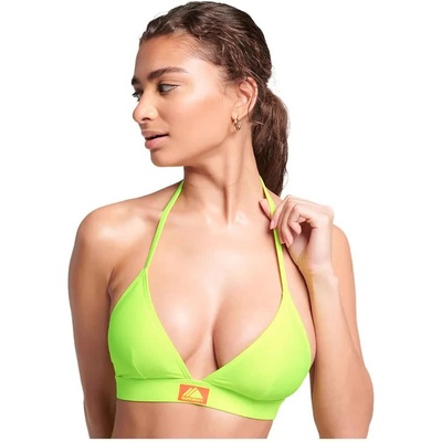 Superdry Code Montana Triangle bikini top - Green (Neon Yellow)