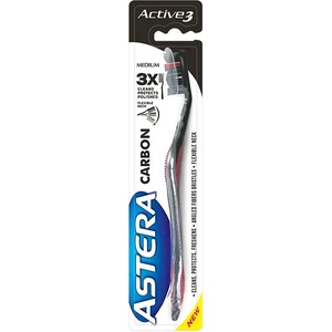  ASTERA четка за зъби, carbon, medium, 1 брой