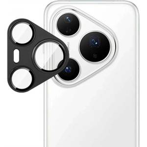  Удароустойчив стъклен протектор за камера марка IMAK за Huawei Pura 80 Pro/Pro+ - с черна рамка