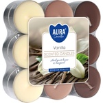 BISPOL Ароматни чаени свещи Bispol Aura - Vanilla, 18 броя (p15-18-67)