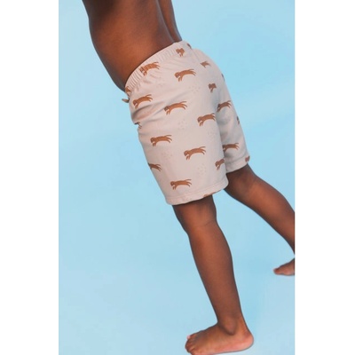 Swim Essentials Plavky Boxerky s UPF Brown Leopard