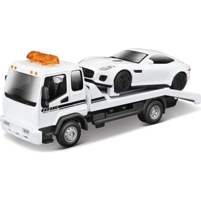 BBURAGO ASSTStreet Fire Flatbed Tow Truck 1:43