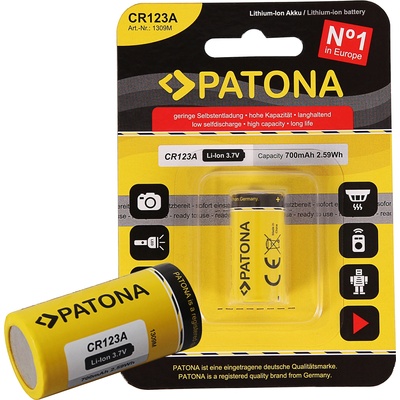 PATONA Батерия CR123A, Li-Ion, 700 mAh (1309)