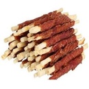 Maškrty pre psov HILTON Duck wrap white rawhide stick 500 g