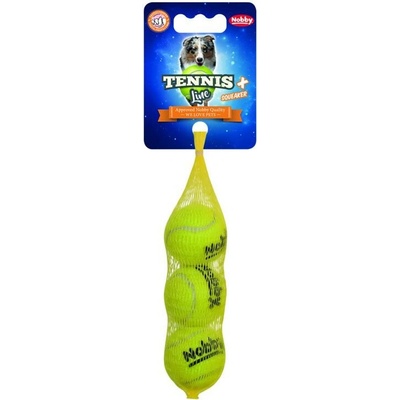 Nobby tenisový míček s pískátkem 4,5 cm 3 ks