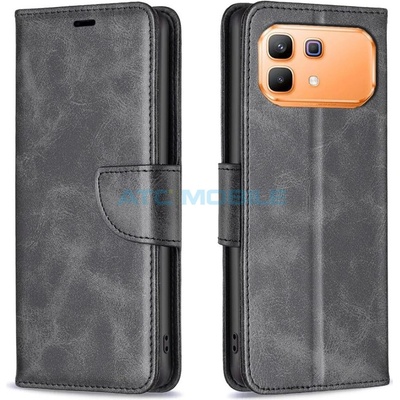 Pouzdro Shield4U Infinix Note 60 5G (X6879), Note 60 Pro 5G (X6878) Lambskin Texture otevírací černé