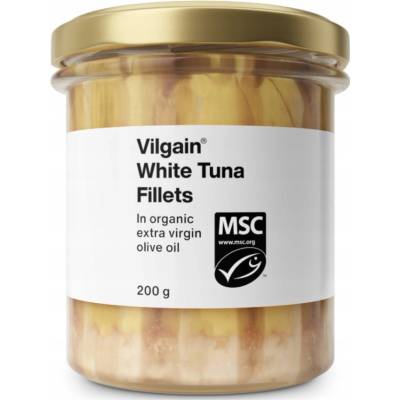 Vilgain Makrela filety v bio extra panenském olivovém oleji 190 g – Zbozi.Blesk.cz