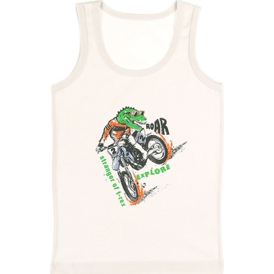 Evona chlapecký nátělník se širokými ramínky E sv.béžová